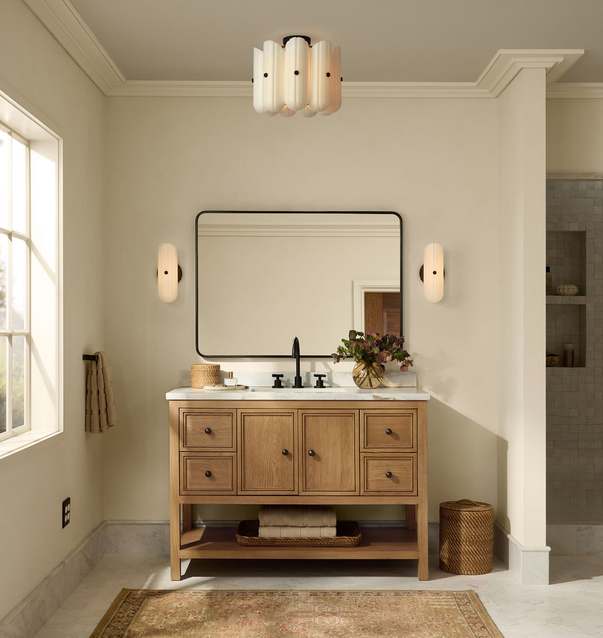 Lorna LED Flush Mount 16"-Chandelier-Manorlights
