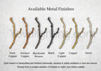 Lukas Oval Branching Brass Linear Teardrop Chandelier - 47" lengthDark Copper - Manorlights