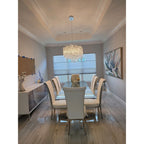 Lukas Oval Branching Brass Linear Teardrop Chandelier - 73" LengthDark Copper - Manorlights