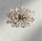 BRASS / IVORY Lunaria Ceramic Chandelier