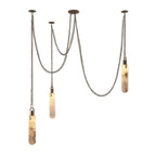 Luxury Alabaster Flint 3-Light LED Multi-Drop Pendant Light