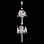 Luxury Dual-Tier Palace Crystal Chandelier - 24 Lights/D32.28"*H90.55"(D82cm*H230cm)Warm LightManorlights