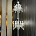 Luxury Dual-Tier Palace Crystal Chandelier - 24 Lights/D32.28"*H90.55"(D82cm*H230cm)Warm LightManorlights