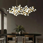 Luxury Escamoles Modern Linear Grape Chandelier - Small: 39.4" LBlushlighting