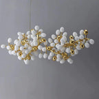 Luxury Escamoles Modern Linear Grape Chandelier - Small: 39.4" LBlushlighting