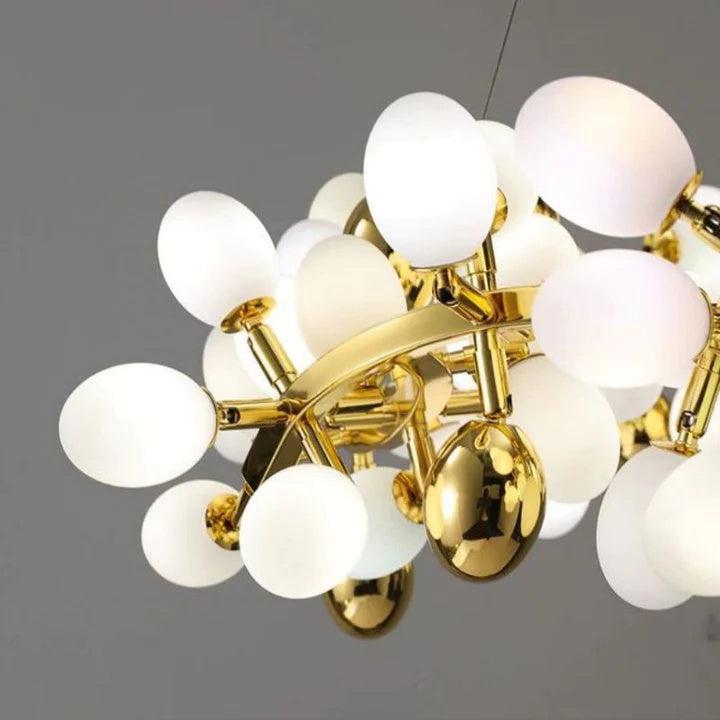Luxury Escamoles Modern Linear Grape Chandelier - Small: 39.4" LBlushlighting