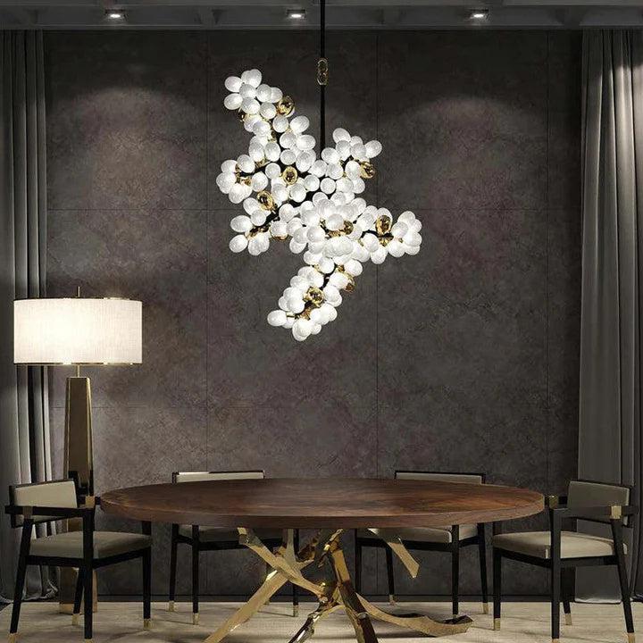 Luxury Escamoles Vertical Grape Chandelier - Manorlights