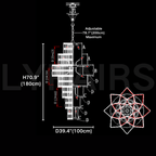 Luxury Extra Large Plaza Multi-Tier Crystal Chandelier For Hotel Hall / 2 Story Foyer / High Ceiling Living Room-Chandeliers-Manolights-Manolights