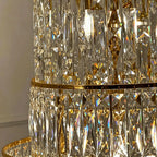 Luxury Majesty Grand Crown Top Cascading Long Tiered Crystal Chandelier - D23.62"*H137.80" (D60cm*H350cm)Warm LightManorlights