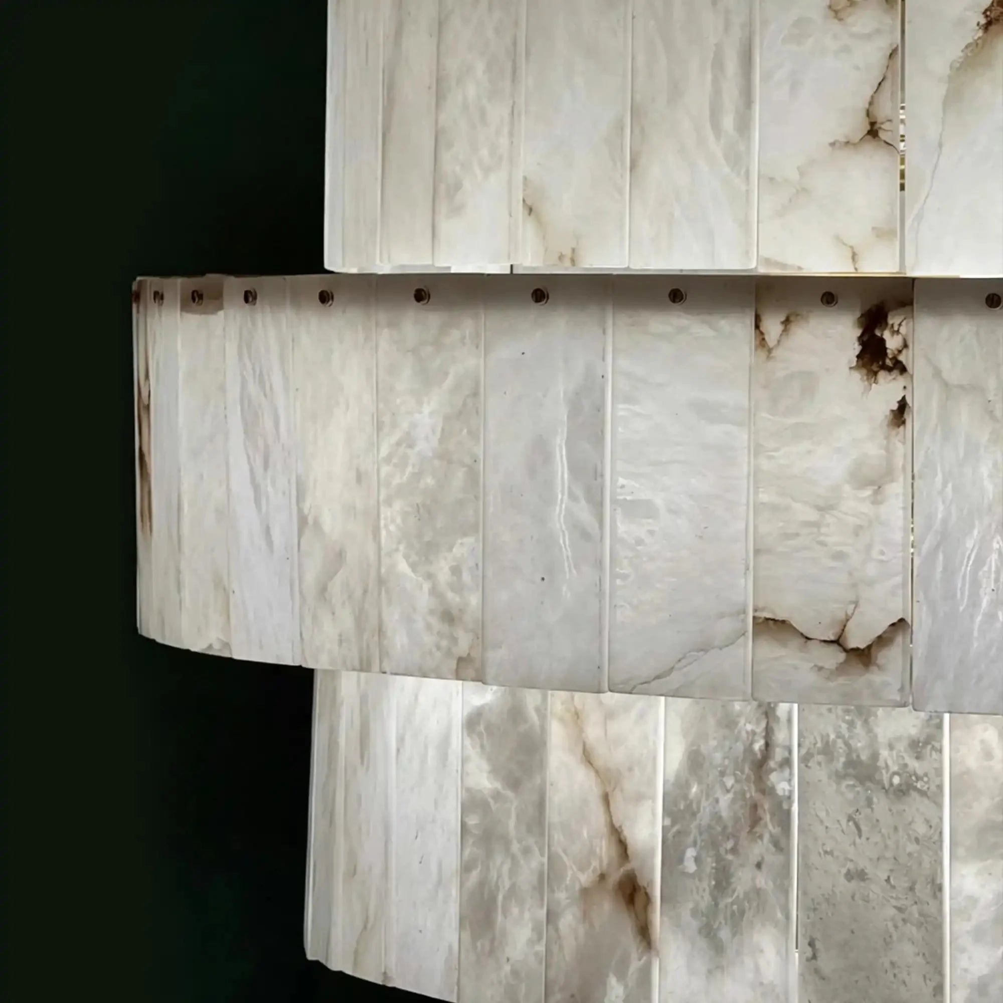 Luxury Sculpted Pyramid-Tier Alabaster Chandelier for High Ceiling - D48.03"*H44.09"(D122cm*H112cm)/85kgWarm Light 3000KManorlights