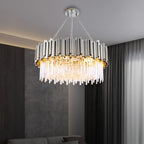 Astra Gold/Chrome Crystal Chandelier for Living Room & Dining Room-Crystal Chandelier-Manorlights
