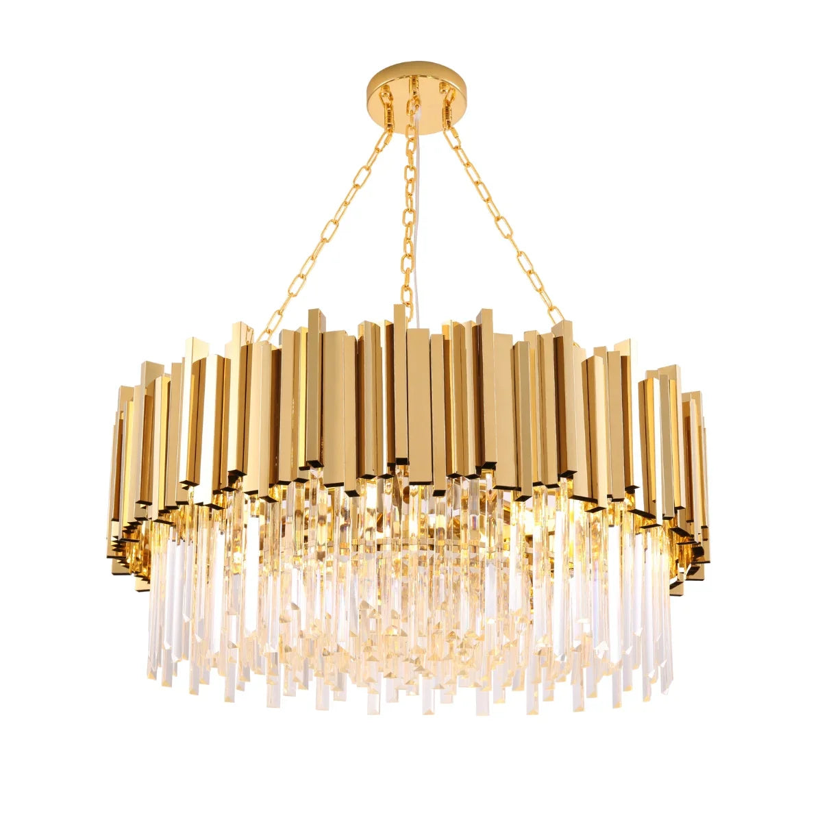 luxury gold stainless steel chandelier