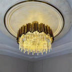 Astra Gold/Chrome Crystal Chandelier for Living Room & Dining Room-Crystal Chandelier-Manorlights