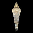 Luxury Spiral Crystal Chandelier for High-ceiling/Foyer/Staircase-Chandeliers-Manorlights