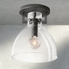 Machinist Glass Cloche Flushmount-Flush Mount-Manorlights