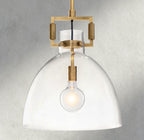 Machinist Glass Cloche Pendant 10", 14", 18"-pendant light-Manorlights