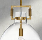 Machinist Glass Cloche Pendant 10", 14", 18"-pendant light-Manorlights