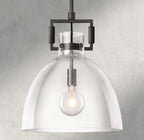 Machinist Glass Cloche Pendant 10", 14", 18"-pendant light-Manorlights