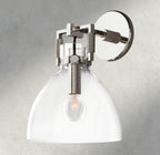 MACHINIST GLASS CLOCHE SCONCE 8", 10"-wall sconce-Manorlights