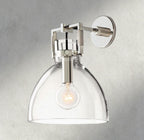 MACHINIST GLASS CLOCHE SCONCE 8", 10"-wall sconce-Manorlights