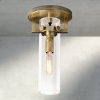 MACHINIST GLASS CYLINDER FLUSHMOUNT-Flush Mount-Manorlights
