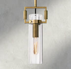 Machinist Glass Cylinder Pendant 12", 22"-pendant light-Manorlights