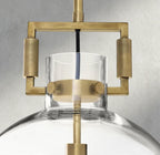 MACHINIST GLASS GLOBE PENDANT 10", 14", 18"-pendant light-Manorlights