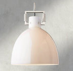 MACHINIST MILK GLASS CLOCHE PENDANT 10", 14", 18"-pendant light-Manorlights