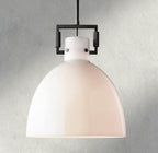 MACHINIST MILK GLASS CLOCHE PENDANT 10", 14", 18"-pendant light-Manorlights