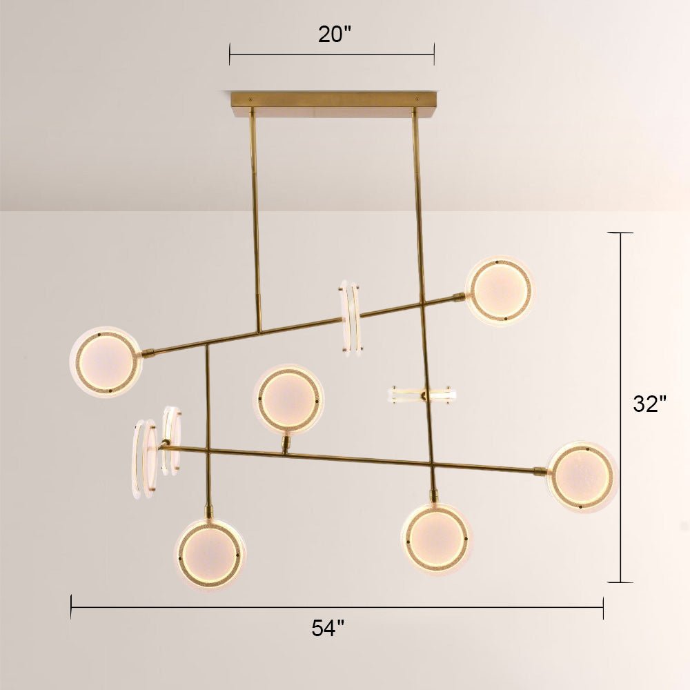 Mandel Linear Chandelier - Manorlights