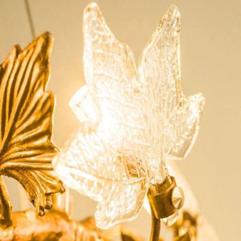 Maple Leaf Branch Chandelier-Manorlights