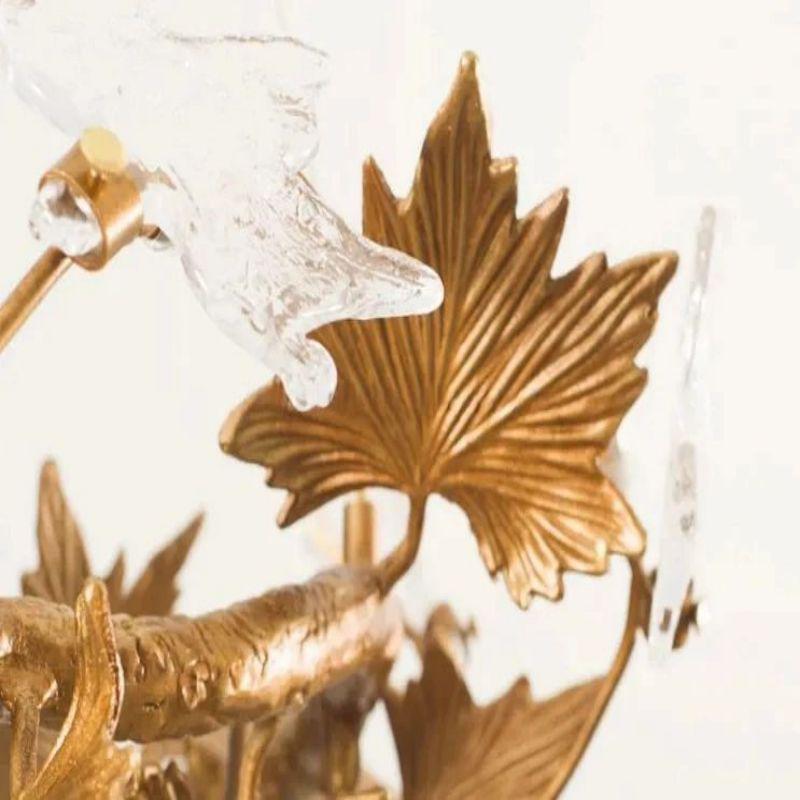Maple Leaf Branch Chandelier-Manorlights