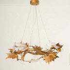Maple Leaf Branch Chandelier-Manorlights