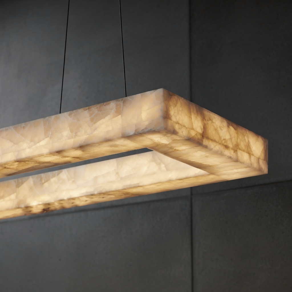 Owens Alabaster Linear Chandelier 39" product image