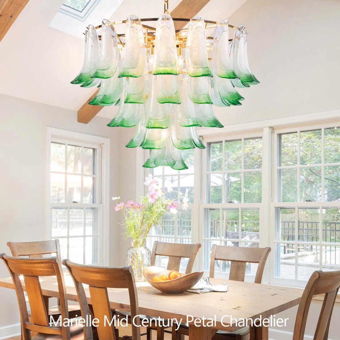 Marielle Mid Century Petal Chandelier - Manorlights