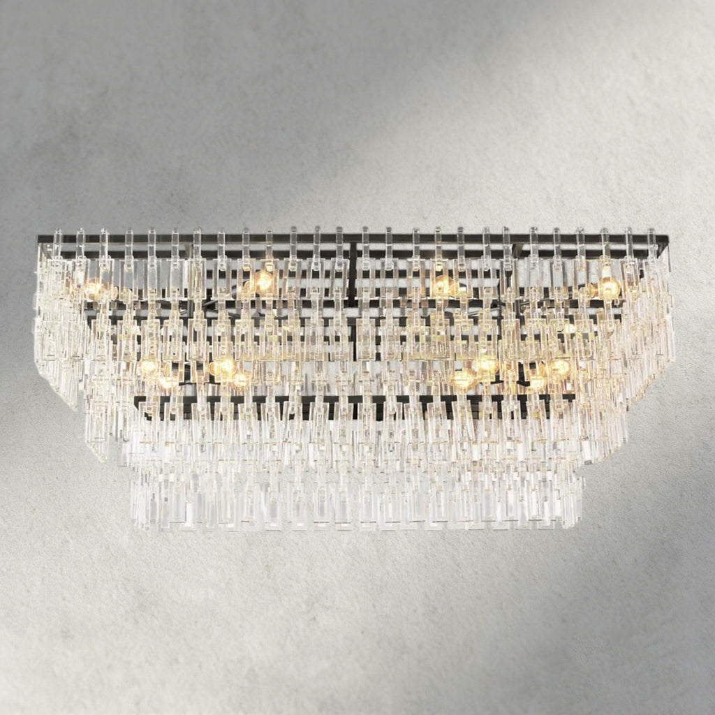 Marignan Tiered Rectangular Chandelier 60", 72"-chandelier-Manorlights