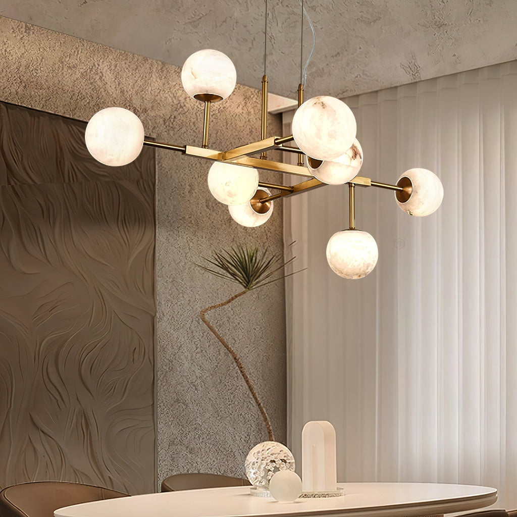 Maytoni Uva Alabaster Chandelier - L 41.3″GlodManorlights