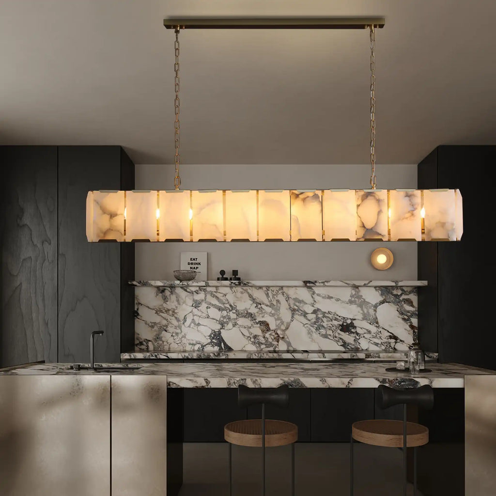 Harlow Calcite Rectangular Chandelier 42", 54", 62", 74"