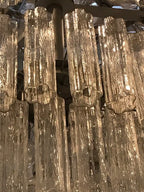 Modern Art Design 3/4/5/7 - Tier Hand - blown Glass Tiered Chandelier - 5 - Tier/D29.88"*H31.5"ClearWarm Light - Manorlights