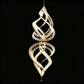 Modern Artistic Double Spiral Acrylic Chandelier for High Ceilings/Staircase/Foyer - D31.5"*H78.74"(D80cm*H200cm)/30kgWarm Light -  Manorlights