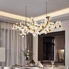 Modern Artistic Linear Elegant Grape Extra Large Chandelier - 70.9" LBlushlighting