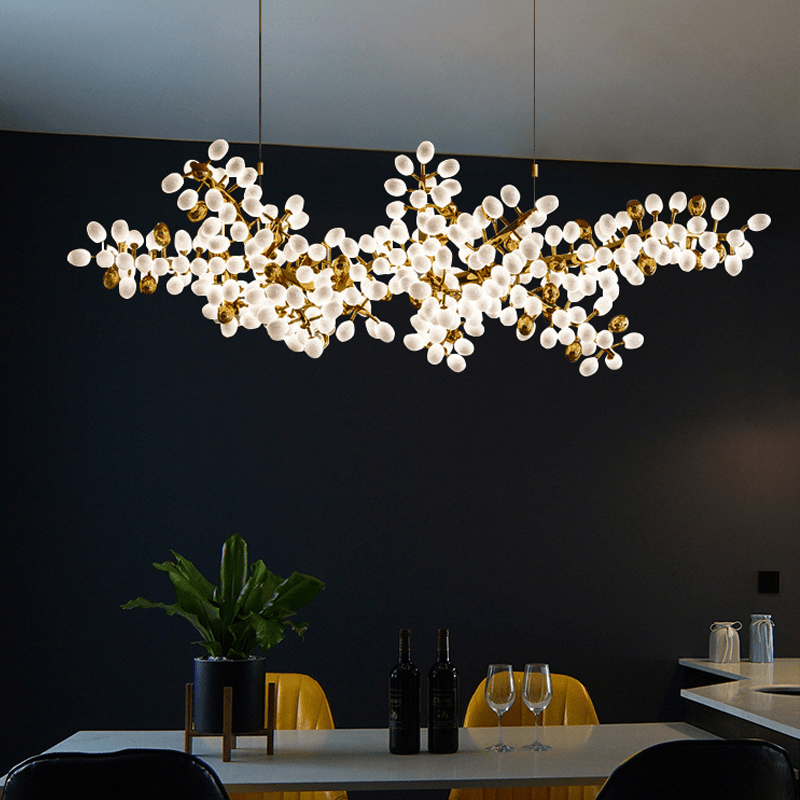 Modern Artistic Linear Elegant Grape Extra Large Chandelier - 70.9" LBlushlighting