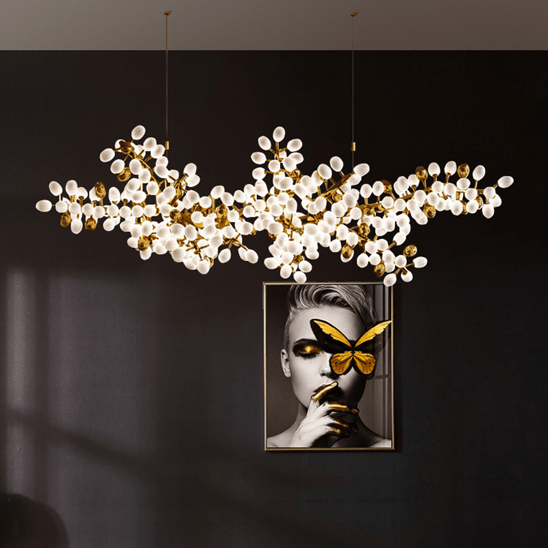Modern Artistic Linear Elegant Grape Extra Large Chandelier - 70.9" LBlushlighting