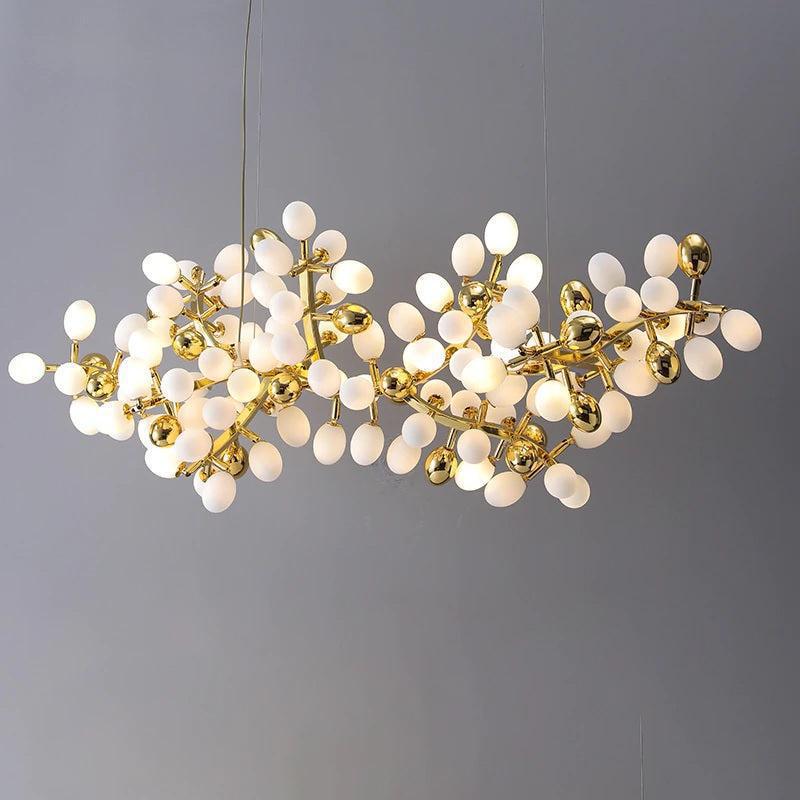 Modern Artistic Linear Grape Chandelier - 39.4" LBlushlighting