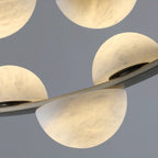 Modern Belt Alabaster Drops LED Chandelier - D74"*H47.2"/ Dia 188cm*H 120cmWarm LightManorlights