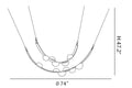 Modern Belt Alabaster Drops LED Chandelier - D74"*H47.2"/ Dia 188cm*H 120cmWarm LightManorlights