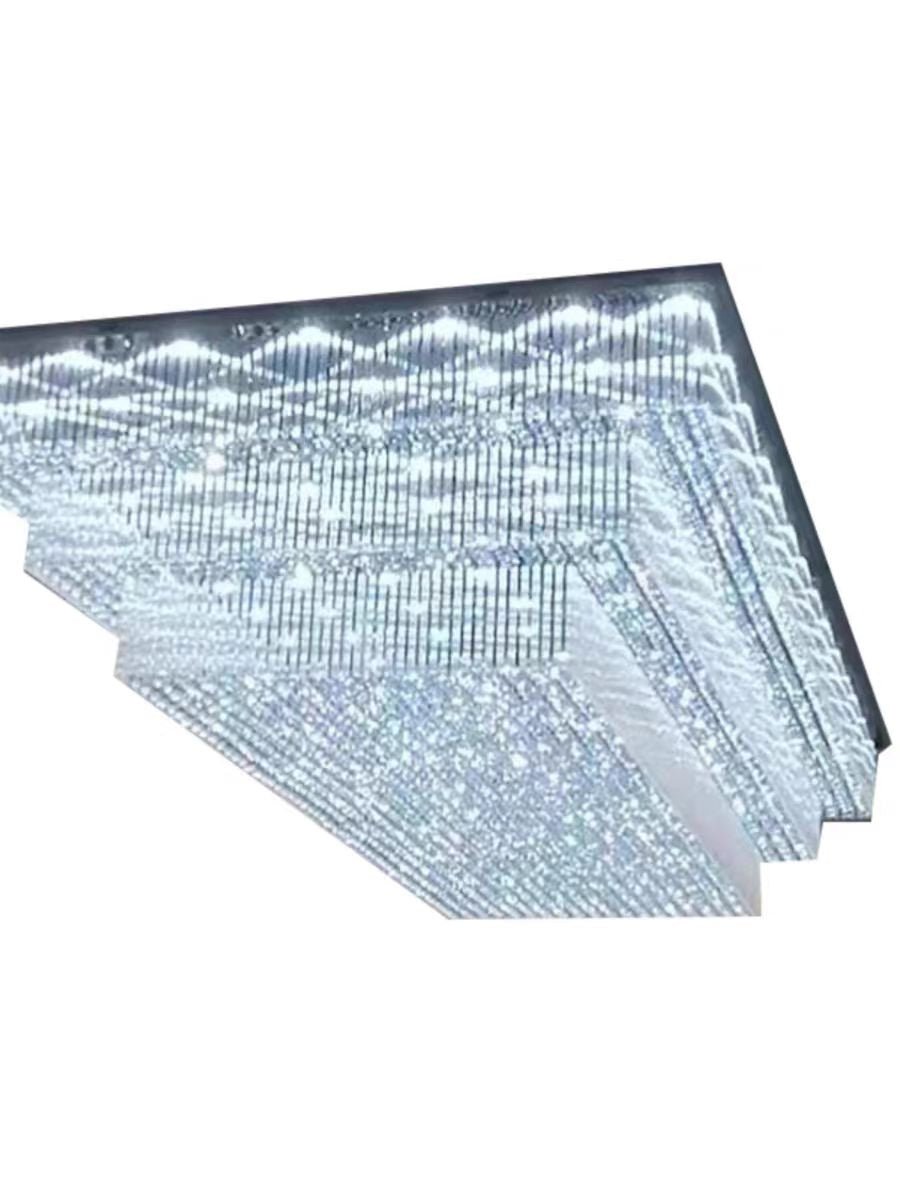 Modern Extra 2/3 Tiered Flush Mount Crystal Chandelier for Large Area-Chandeliers-Manorlights