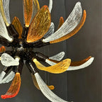 Modern Glass Firework Cluster Chandelier for Living Room/High Ceiling/Staircase - 3 Lights/D17.72''+D17.72''+D23.62''Warm LightManorlights