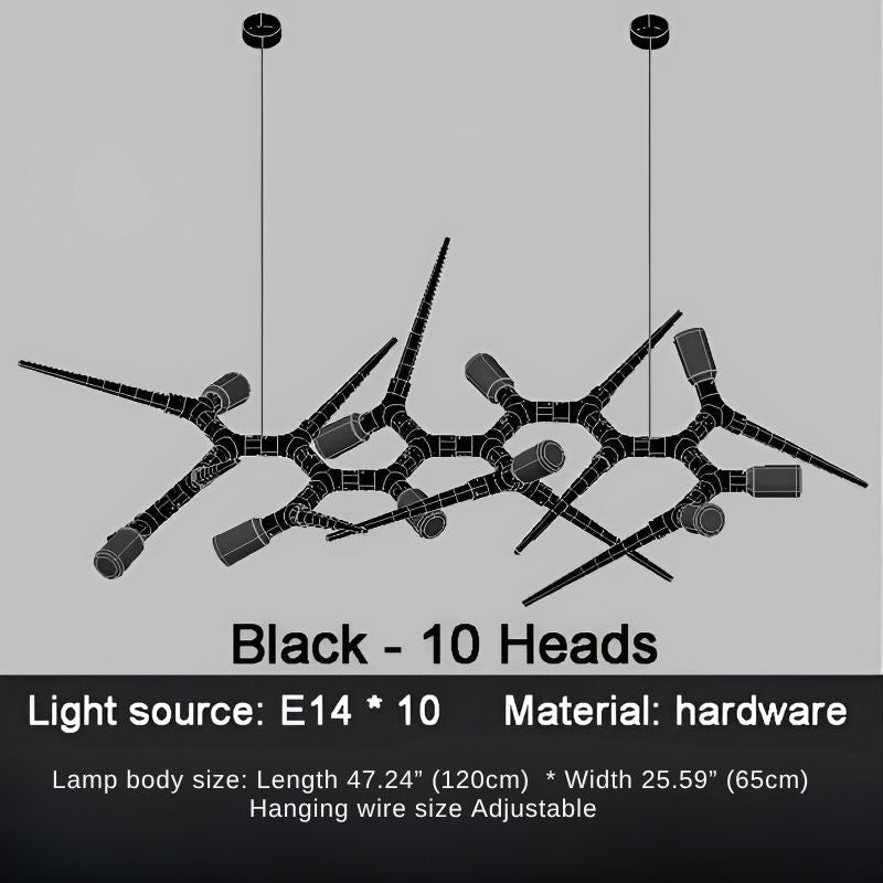 Modern Trendy Dining Room Lighting - 177” (L450cm)Warm light 3000KManorlights