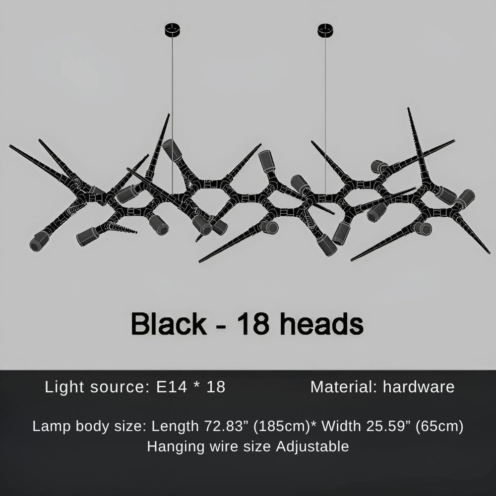 Modern Trendy Dining Room Lighting - 177” (L450cm)Warm light 3000KManorlights